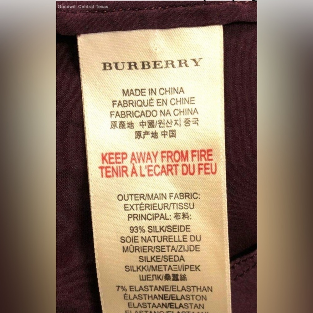 Burberry Purple Blouse - Picture 4 of 4